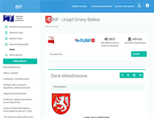 Tablet Screenshot of bip.bielice.com.pl